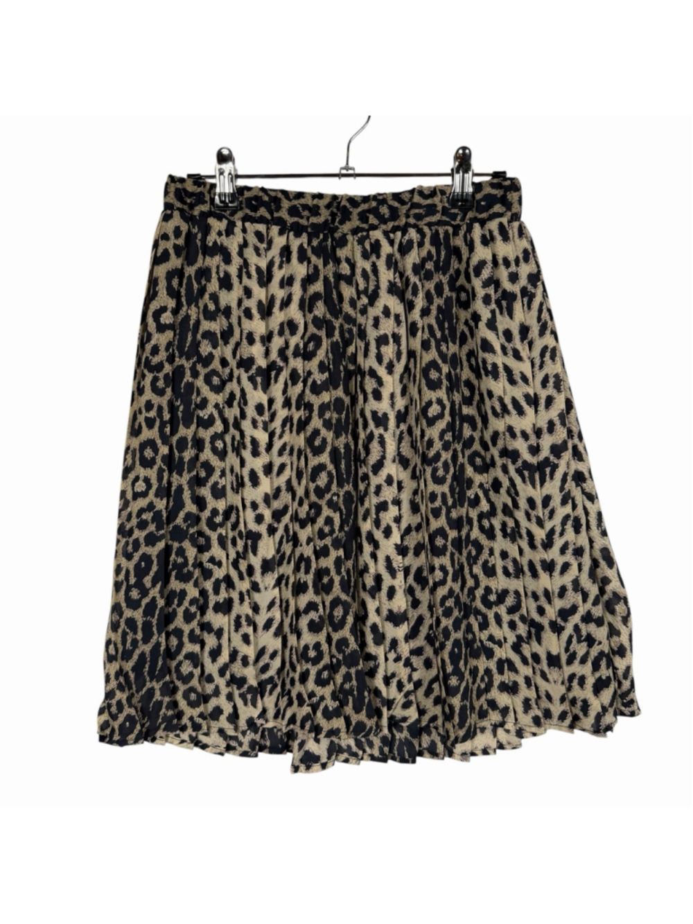 Cheetah Print Flow Midi Skirt Forever 21 Women Size Small